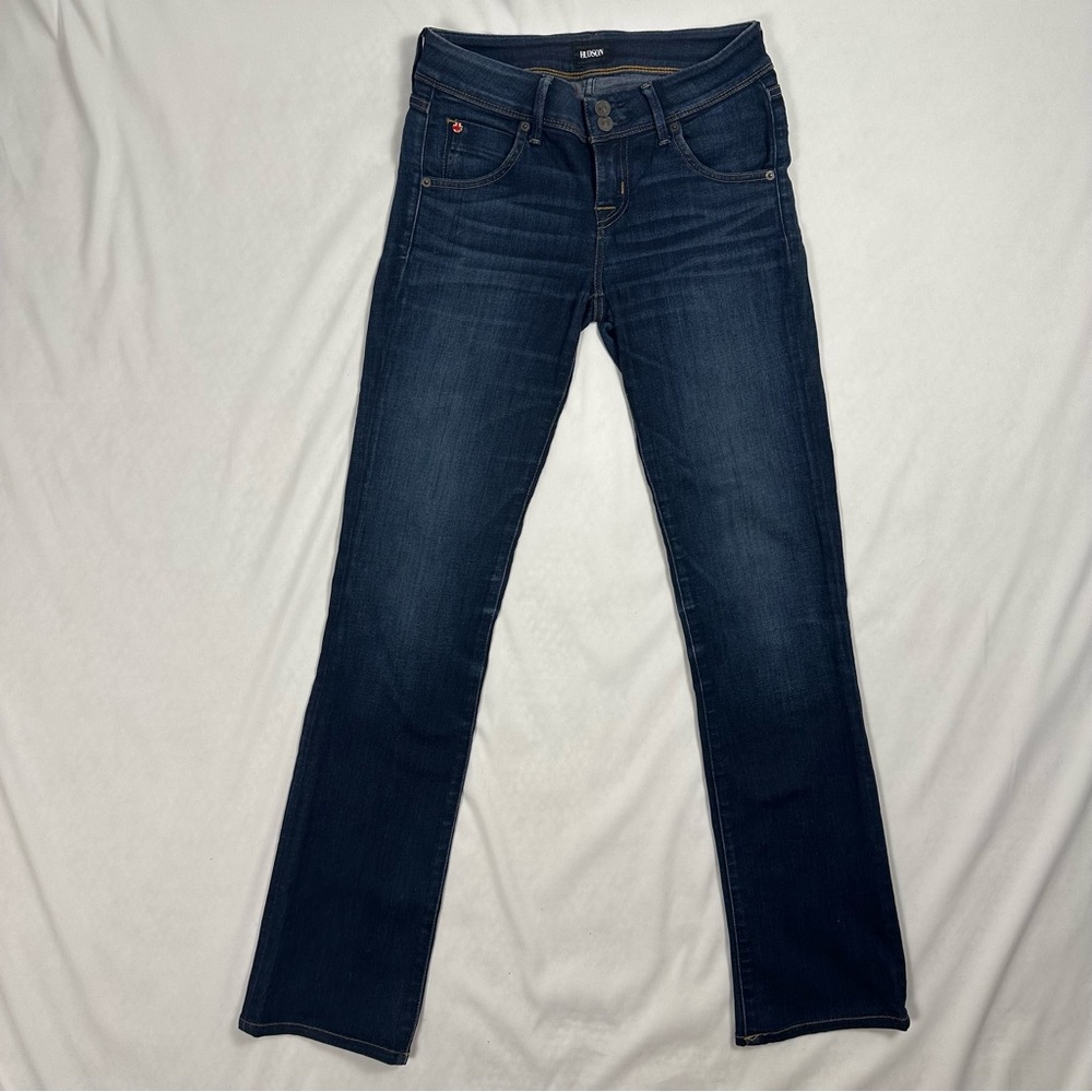 Hudson Beth Baby Boot Jeans Dark Wash Size 26 Flap Pocket Bootcut